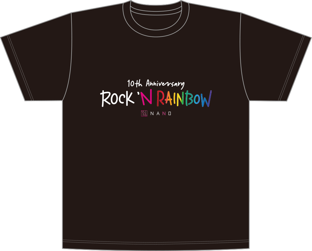 ROCK ’N RAINBOWロゴTシャツ